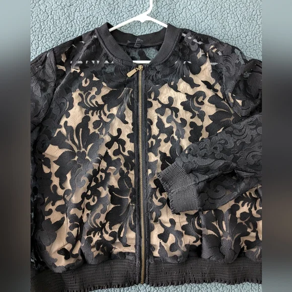 Lane Bryant zip up Jacket - Picture 3 of 4